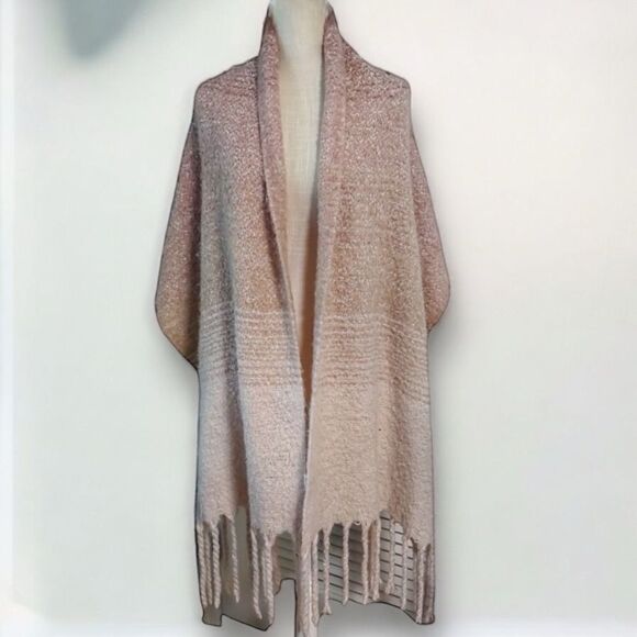 MAR SEA Women’s Ombré Wrap Scarf in Rosewood Combo One Size - Picture 6 of 15